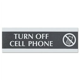 Century Series Office Sign,TURN OFF CELL PHONE, 9 x 3 Century Series Office Sign,TURN OFF CELL PHONE, 9 x 3
