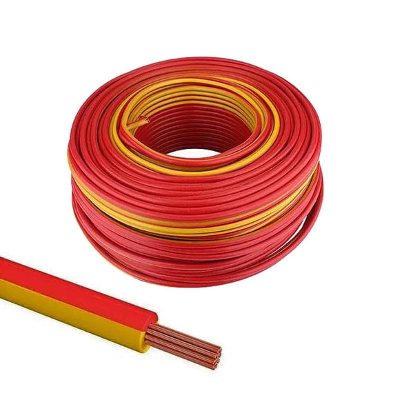 Cable Electrico THW Calibre 10 Alucobre Rollo 100M Antiflama Rojo Keer 4076