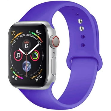 YuiYuKa Silicone Strap Sport Band Compatible with Apple Watch Bands 41mm 49mm 45mm 40mm 44mm 38mm 42mm,Soft Belt Smartwatch Wrist Sport Band for iwatch Series 9 3 4 5 6 SE 7 8 - Purple