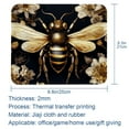 thumbnail image 5 of Bee Printed Square Gaming Mouse Pad, Non-Slip Rubber Bottom Mouse Mat for Office, 8.3x9.8 Inch, 5 of 6