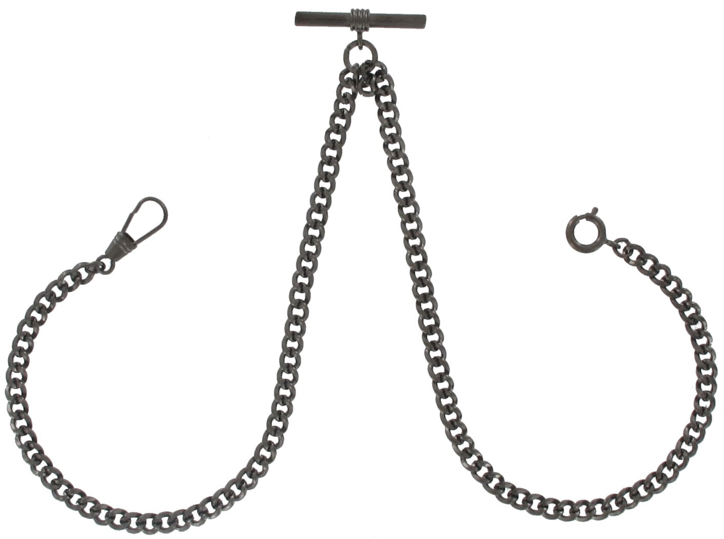 black pocket watch chain
