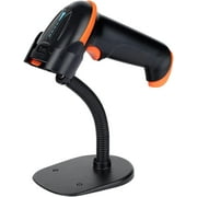 Barcode Scanner 1D Laser Cordless Barcode Reader with y Level Indicator, Versatile 2 in 1 2.4Ghz