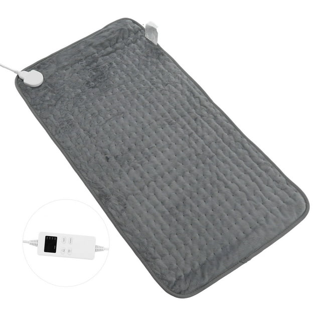 Heating Pad Fleece Micro Plush for Back Neck Shoulder , 6 Heating Settings, Damp or Dry Heat Treatment