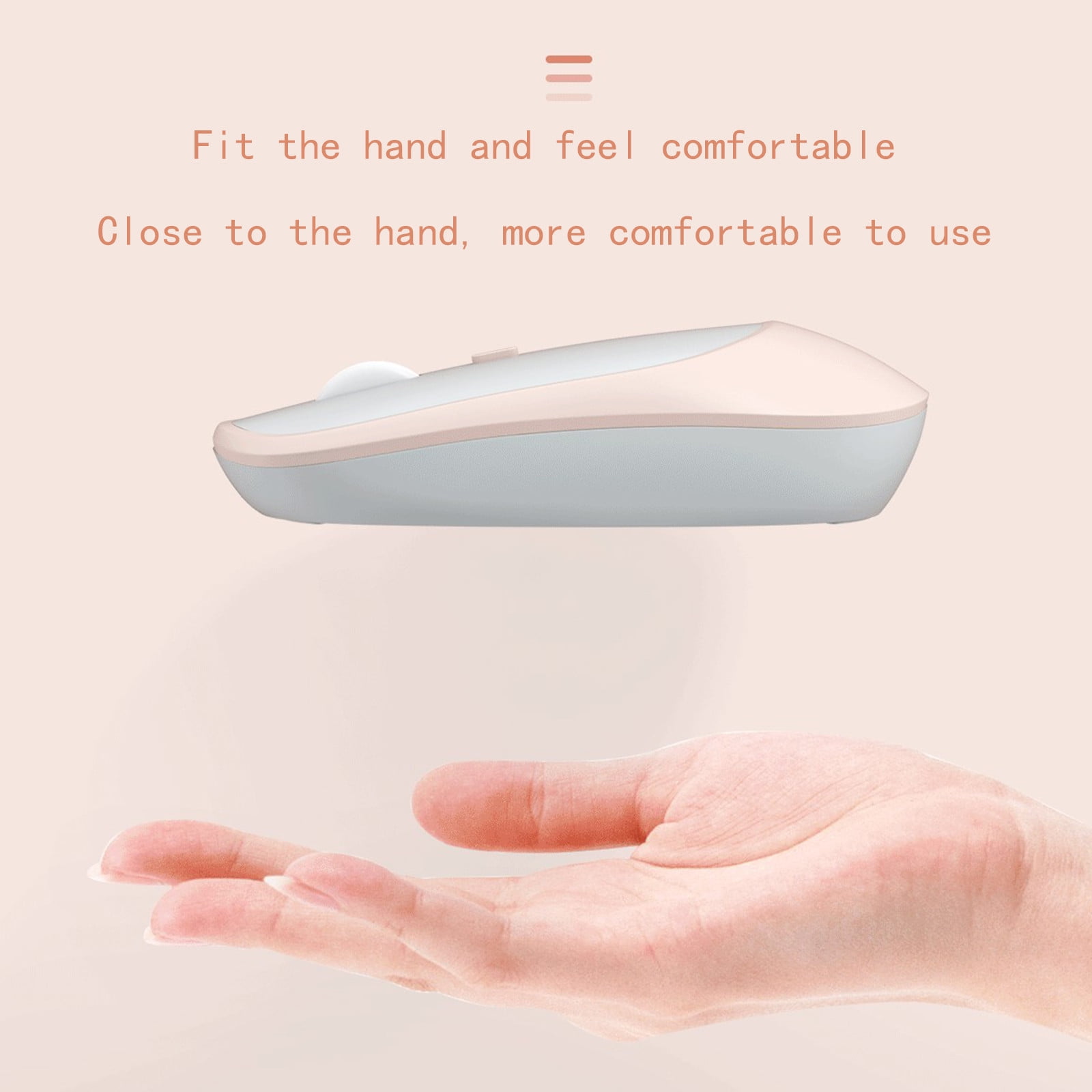 3 Set of Bluetooth Mouse（Bluetooth 5.0+USB）2.4G Noiseless Wireless Mouse With USB Receiver Portable Computer Mice For PC Tablet Desktop Computer Laptop
