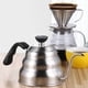 thumbnail image 2 of Billuyoard Hervidor de agua de acero inoxidable de primera calidad para verter café, hervidor de agua con termómetro para oficina en casa Juegos de servir café y té, 2 of 6
