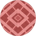 thumbnail image 1 of Ahgly Company Machine Washable Indoor Round Transitional Red Area Rugs, 8' Round, 1 of 7