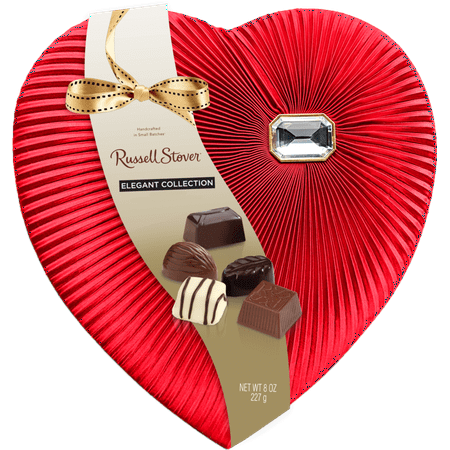 Russell Stover Diamond Brooch Heart Box Of Valentines Assorted