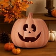 thumbnail image 4 of Decoración de Halloween 2025, linterna de calabaza hecha a mano, decoración de Halloween con detalles, decoración de Halloween, calabaza de resina para Acción de Gracias, decoración de otoño, 4 of 7