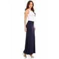 thumbnail image 2 of Women's Trendy Style Solid Maxi Long Skirt High Waist Waistband Relaxed Fit, 2 of 5