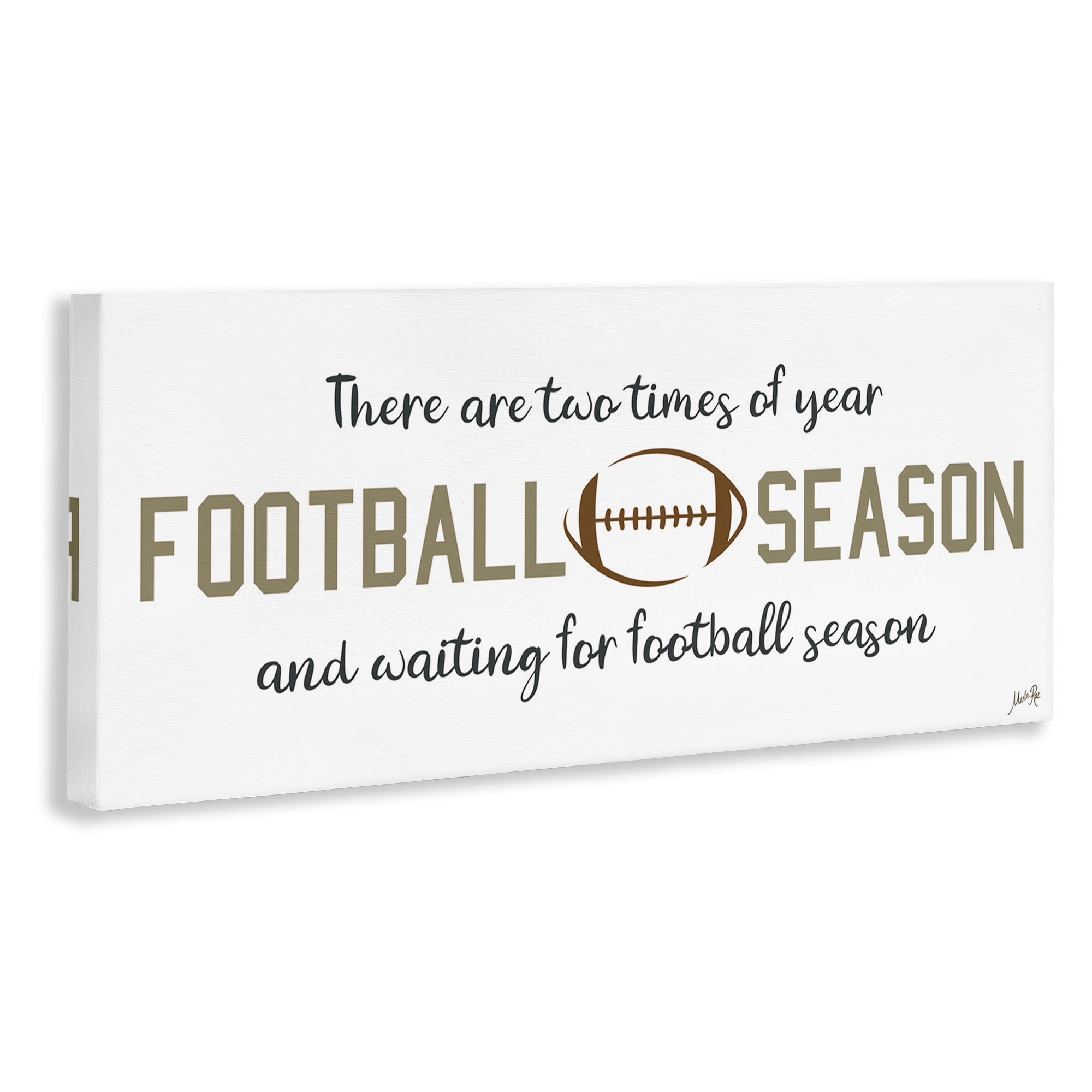 Stupell Industries Two Times of Year Sports Painting Gallery Wrapped Canvas Art Print Wall Art, 24 x 10