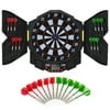 Best Choice Products Electronic Dartboard Sport Game Set w/ Cabinet, 12 Darts, LCD Display