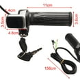 thumbnail image 2 of Sportact Cycling,Bicycle Accessories,Electric Bicycle,36V 48V 60V Electric Scooter Throttle Grip With Key Lock Power Indicator, 2 of 12