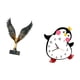 thumbnail image 5 of Estatua de para el hogar, estatua de extendida, escultura, adorno de resina, reloj de pared artesanal, silencioso, decorativo, de madera, ping, 5 of 8