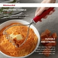 thumbnail image 2 of KitchenAid Gourmet Stainless Steel Wire Masher, 10.24-Inch, Empire Red Matte Red, 2 of 5