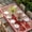 Red Brown, variant on Red Valentine's Day Table Cloths for 8 Foot Rectangle Tables, Love Heart Truck Romantic Abstract Art Patio Waterproof Elastic Fitted Tablecloths, Washable Rectangular Table Cover for Camping