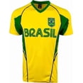 thumbnail image 4 of Icon Sports Brazil Soccer Jersey, Yellow/Green, 100% Poly, YXS-XXL, 4 of 7