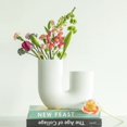 thumbnail image 4 of White Modern vase for Flowers - Scandinavian Ceramic Home Decor, 4 of 8