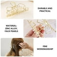 thumbnail image 2 of Dosaele 2 Pcs Accessoires Cheveux Dorés Pinces à Cheveux en Métal Perles Synthétiques, 2 of 8