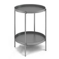 thumbnail image 2 of Simpli Home Monet Industrial Wide Metal Table-Color:Storm Grey,Style:17" End Table, 2 of 12