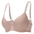 thumbnail image 3 of Kureaily Women's Thin Vest Soft Support Large Chest Small Half Fixed Cup Breathable Bra Bras for Women, 3 of 3