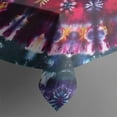 thumbnail image 4 of Colorful Tie Dye Pattern Rectangle Tablecloth 60"x120",Waterproof Polyester Rectangle Table Cloth, Wipeable Spillproof Polyester Tablecloth for Dining, Camping, Indoor and Outdoor, 4 of 6