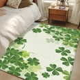 thumbnail image 5 of St Patrick Day Washable Area Rug&nbsp;3x5ft Modern Watercolor Spring Gradient Green Shamrocks Soft Rectangle&nbsp;Rugs for Living Room, Non Slip Carpet for Bedroom&nbsp;Entryway Dining Room, 5 of 9