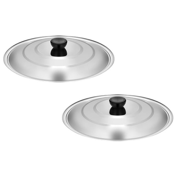 2Pcs Omelet Cover Omelet Cover Omelet Cover Lid For Pots Pans And Skillets Pan Cover Fit 11" Diameter Cookware Stainless Steelreplacement Pan Lid Metal Pot Lids For Frying Pans Cooking Utensils