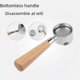 thumbnail image 4 of Cafetera con mango sin fondo de aleación de 51 mm, mango de madera de tres orejas para uso doméstico, mango italiano de haya, 4 of 4