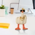 thumbnail image 4 of Adorno de pato de mesa con dedo medio decoración de Mini pato de 75 cm regalo de escritorio creativo, 4 of 5