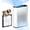 White, variant on HEPA Air Purifiers for Home Large Room Cover 2400 Ft2,HEPA Air Cleaner with PM 2.5 Display Air Quality Sensors,Black