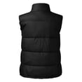 thumbnail image 4 of Gibobby Chaleco mujer casual, Chaleco Capitonado de Mujer con Bolsas Laterales y Cierres, Moderno y Juvenil.(Negro,G), 4 of 5