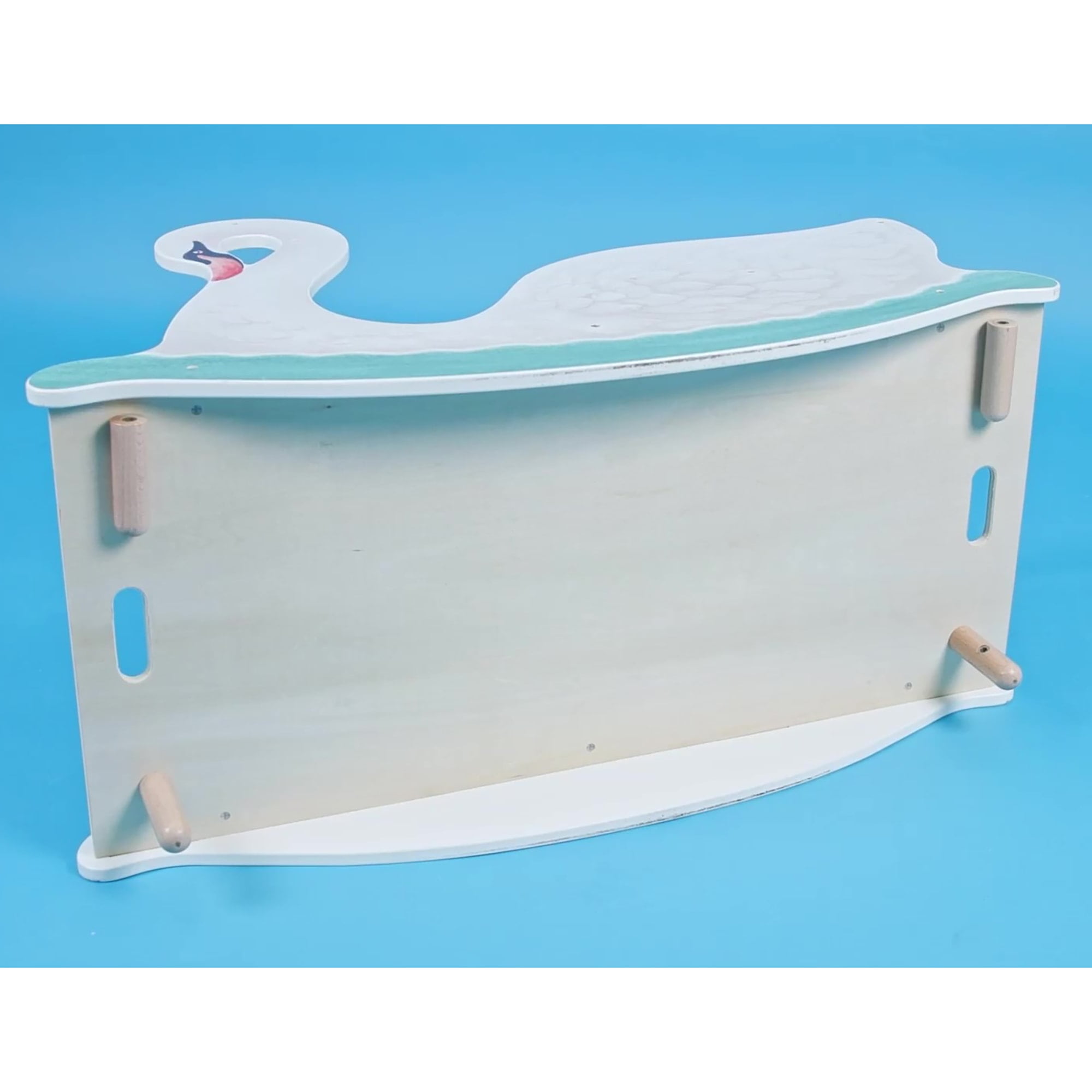 Hape: 2-in-1 Swan Seat - Baby Rocking Bassinet Cradle Converts To Toddler Rocker Chair Seat, Baby Gym, Adaptable Cushions, Babies & Toddlers Ages 6mo+