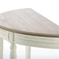thumbnail image 4 of Pemberly Row Console Table in Antique White and Natural, 4 of 4