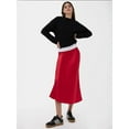 thumbnail image 3 of High-Waist Satin Midi Skirt, 3 of 5