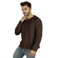 thumbnail image 2 of Inkmeso Men's Long Sleeve Cotton Basic Shirt Lightweight Solid T-Shirts, 2 of 5