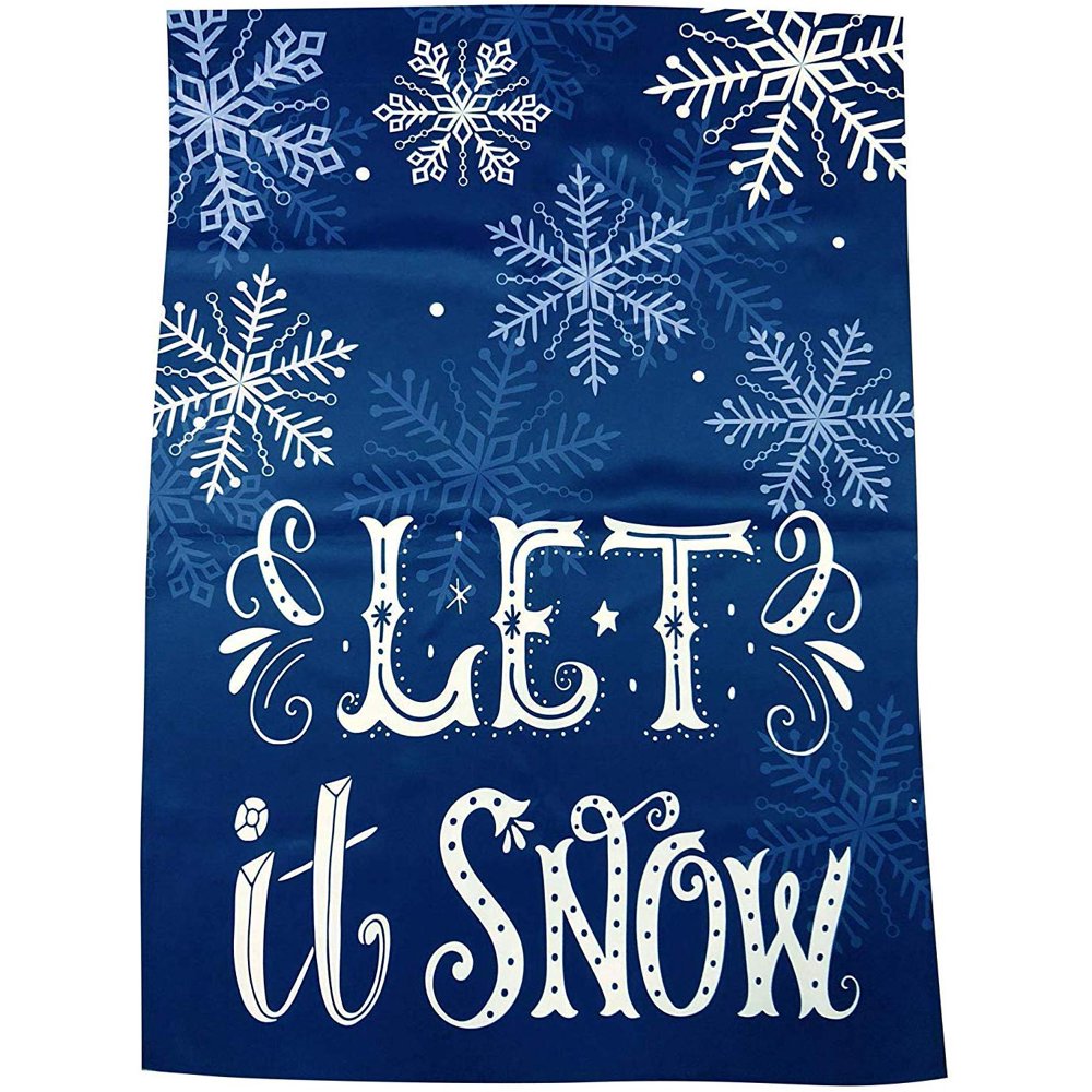 Let It Snow Garden Flag
