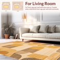 thumbnail image 2 of ODIKA 5'x7' Machine Washable Non-Slip Area Rug, Stylish Geometric Motif with Earthy Color Palette for Chic High Traffic Rug, Beige, 247186, 2 of 7