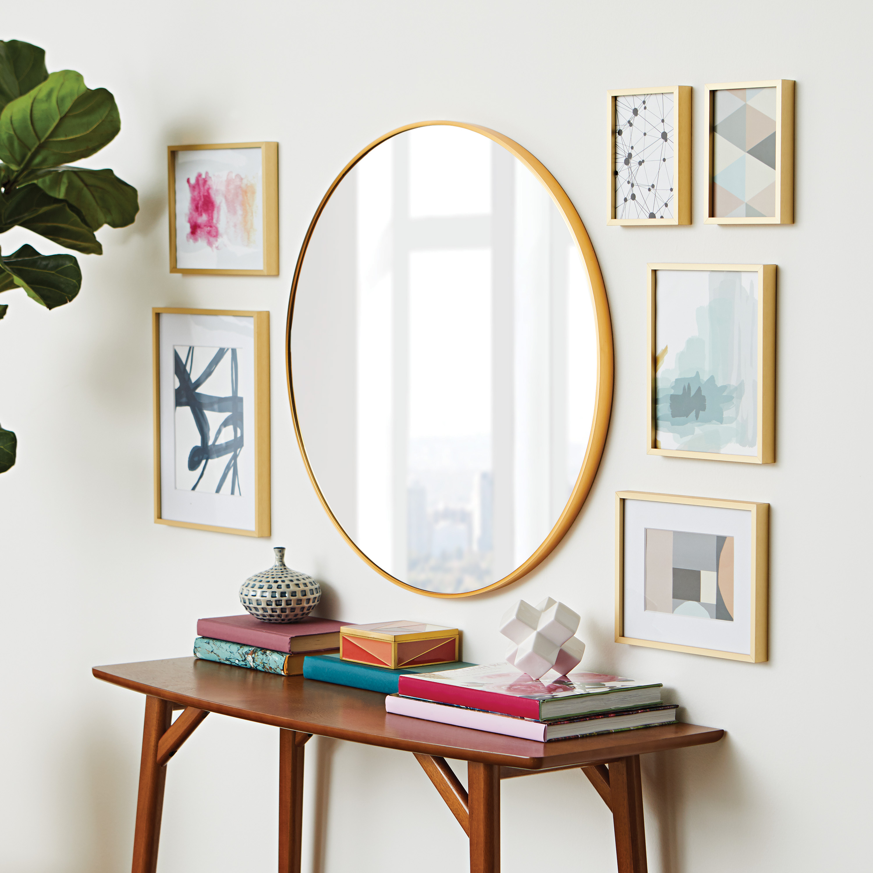 Better Homes & Gardens 28" x 28" Gold Glam, Modern and Bohemian Vanity Mirror - image 4 of 6