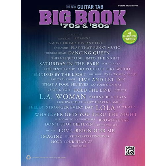 Pre-Owned The New Guitar Tab Big Book '70s & '80s (Paperback) 1470610981 9781470610982