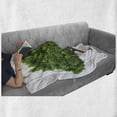 thumbnail image 5 of Tree Soft Flannel Fleece Throw Blanket, Computer Graphics of a Tree Silhouette on a Plain Background Print, Cozy Plush for Indoor and Outdoor Use, 50" x 70", Lime Green and Dark Green, by Ambesonne, 5 of 5