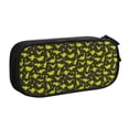thumbnail image 2 of Vsdgher Cute Cartoon Dinosaurs Green Silhouette Pattern Print Large Capacity Pencil Case Pouch with Zipper, Portable Aesthetic Big Capacity Pencil Cases Pen Office Travel Stationery Bag, 2 of 8