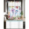 thumbnail image 6 of No Hook Cloth Fabric Shower Curtain with Snap in Liner, Jellyfish Coastal Waterproof Shower Curtains Set with See Through Top Window, Blue Nautical Summer Beach Ocean Bath Curtains Shower 54"x78", 6 of 6