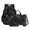 Black Leopard Jungle, variant on Xixirimido Eagle Forest Camo Print 4 Piece Kids Backpack Set with Lunch Box Pencil Case and Water Bottle Holder 17 Inch Backpack for Boys Teens Elementary Middle School