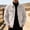 White, variant on MexChoioe Mens Fall Casual Suede Trucker Jacket Lapel Collar Snap Button Design Multi Pockets Loose Cut Daily Coat for Mens