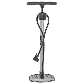 Lezyne Micro MTB Fat Bike Floor Drive HVG Pump - High Volume, Gauge, Silver