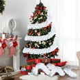 thumbnail image 4 of TETOU 32.8Ft Christmas Tinsel Garland Metallic Twist Red Green White Hanging Garland Wedding Birthday Decor, 4 of 7