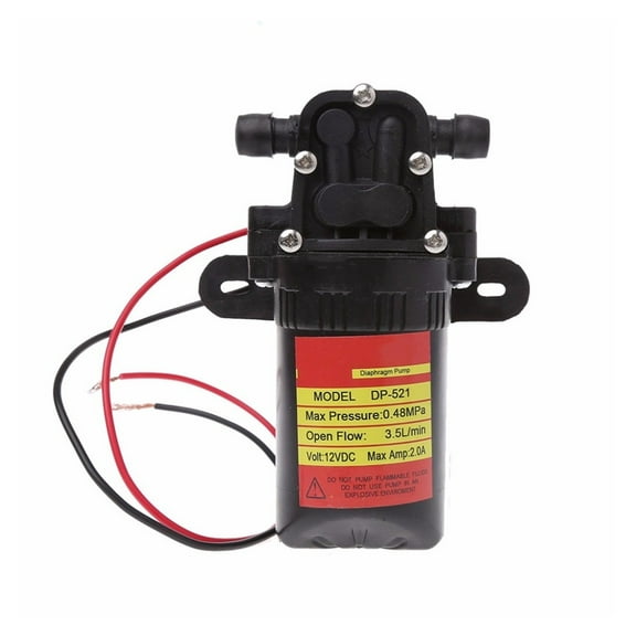 DC 12V 3.5L/Min 0.48MPa 70 PSI Diaphragm High Pressure Self Priming Water Pump Mini Diaphrag Pumps ,Durable Construction