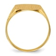 thumbnail image 2 of 14K Yellow Gold Ring Band Signet 14.0x12.5mm Closed Back Men's, Size 7, 2 of 5