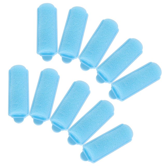 Guardurnaity 10/12 Uds. Herramienta de peluquería rizador esponja DIY rodillos de espuma para estilizar el cabello herramientas profesionales Accesorio para el cabello Azul
