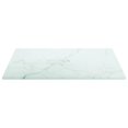 thumbnail image 2 of vidaXL Table Top White 30x30 cm 6 mm Tempered Glass with Marble Design, 2 of 4